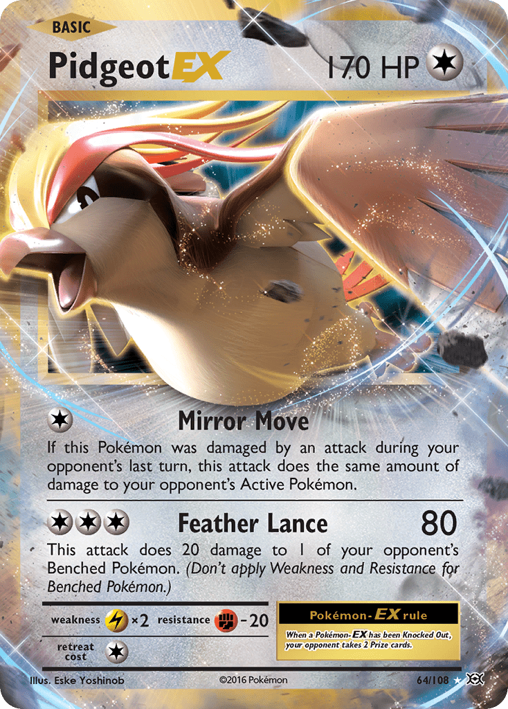 Pidgeot EX (64/108) [XY: Evolutions] Pokemon Single Pokémon  | Multizone: Comics And Games