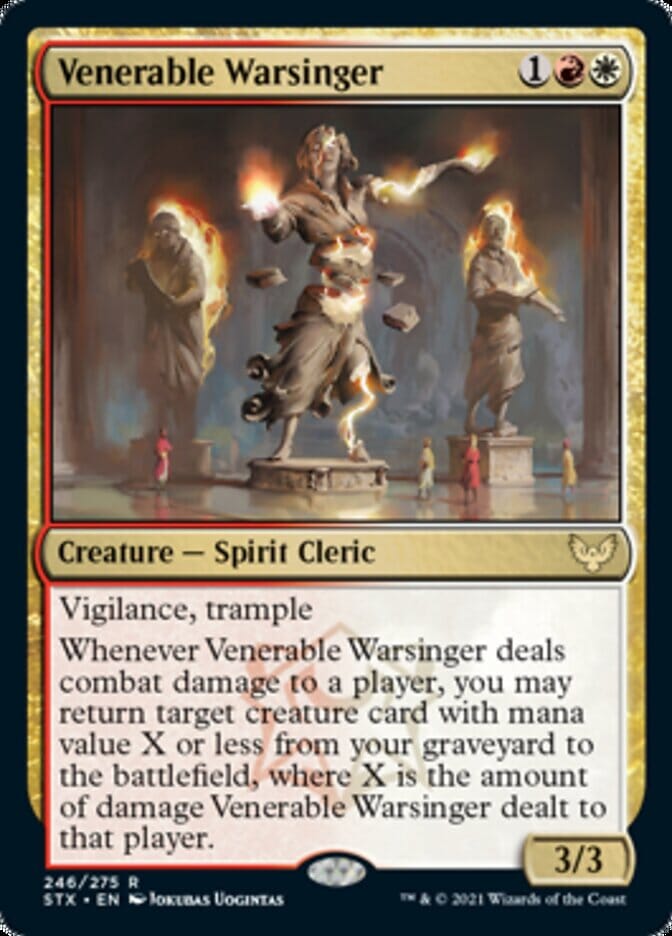 Venerable Warsinger [Strixhaven: School of Mages] MTG Single Magic: The Gathering  | Multizone: Comics And Games