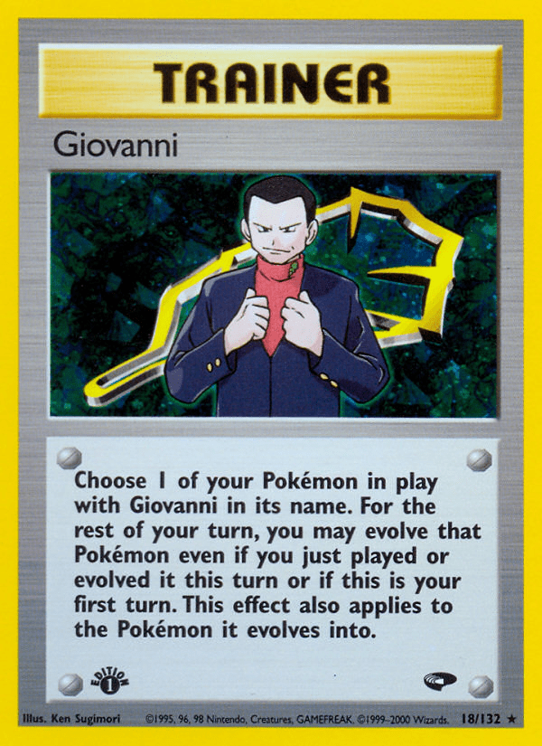 Giovanni (18/132) [Gym Challenge 1st Edition] Pokemon Single Pokémon  | Multizone: Comics And Games