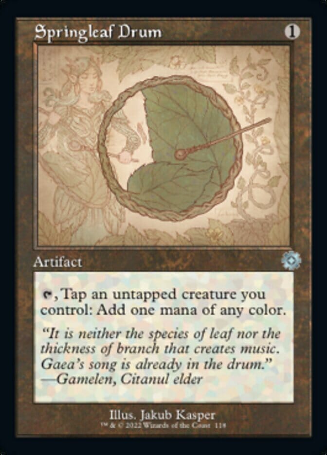 Springleaf Drum (Retro Schematic) [The Brothers' War Retro Artifacts] MTG Single Magic: The Gathering  | Multizone: Comics And Games