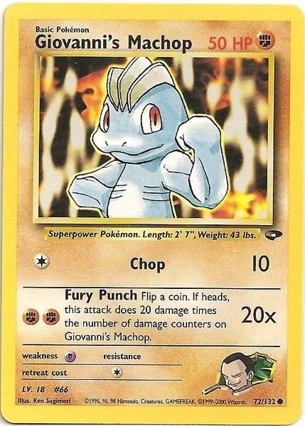 Giovanni's Machop (72/132) [Gym Challenge Unlimited] Pokemon Single Pokémon  | Multizone: Comics And Games