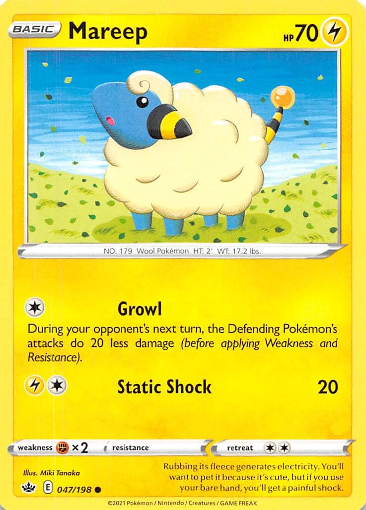 Mareep (047/198) [Sword & Shield: Chilling Reign] Pokemon Single Pokémon  | Multizone: Comics And Games