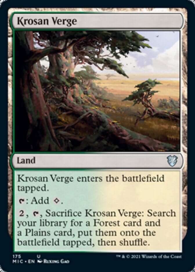 Krosan Verge [Innistrad: Midnight Hunt Commander] MTG Single Magic: The Gathering  | Multizone: Comics And Games