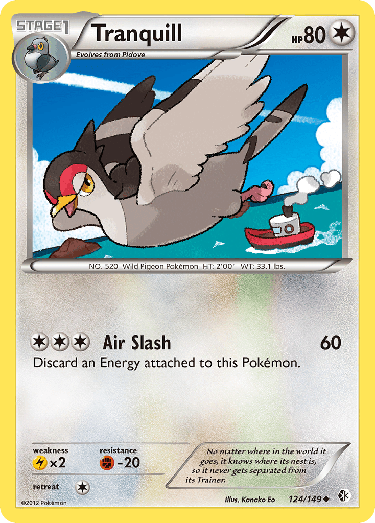 Tranquill (124/149) [Black & White: Boundaries Crossed] Pokemon Single Pokémon  | Multizone: Comics And Games