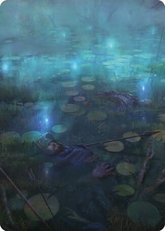 The Dead Marshes Art Card [The Lord of the Rings: Tales of Middle-earth Art Series] MTG Single Magic: The Gathering  | Multizone: Comics And Games