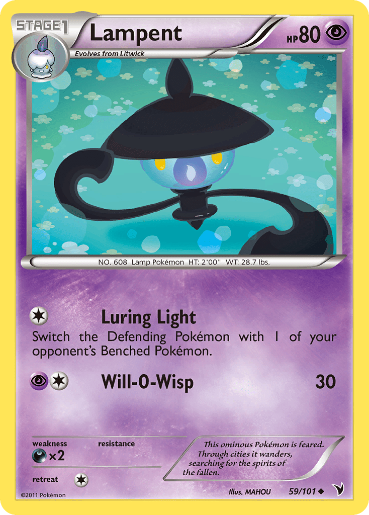 Lampent (59/101) [Black & White: Noble Victories] Pokemon Single Pokémon  | Multizone: Comics And Games