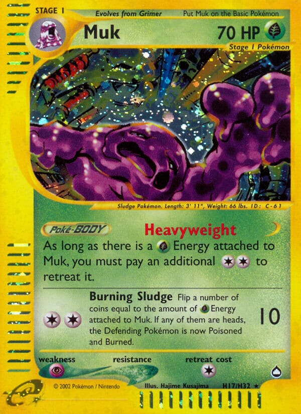 Muk (H17/H32) [Aquapolis] Pokemon Single Pokémon  | Multizone: Comics And Games