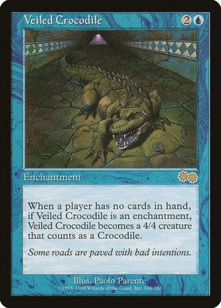 Veiled Crocodile [Urza's Saga] MTG Single Magic: The Gathering  | Multizone: Comics And Games