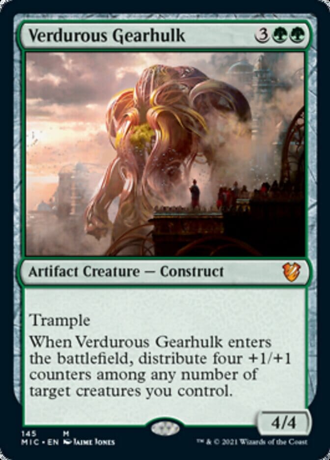 Verdurous Gearhulk [Innistrad: Midnight Hunt Commander] MTG Single Magic: The Gathering  | Multizone: Comics And Games