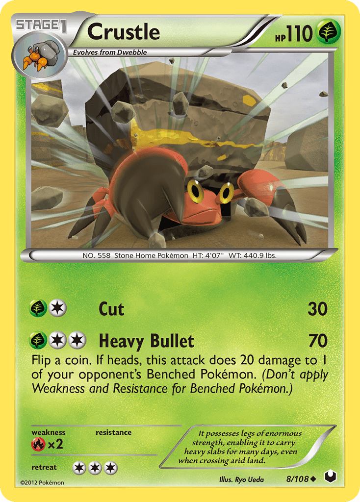 Crustle (8/108) [Black & White: Dark Explorers] Pokemon Single Pokémon  | Multizone: Comics And Games