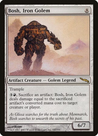 Bosh, Iron Golem [Mirrodin] MTG Single Magic: The Gathering  | Multizone: Comics And Games