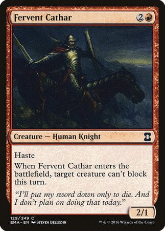 Fervent Cathar [Eternal Masters] MTG Single Magic: The Gathering  | Multizone: Comics And Games
