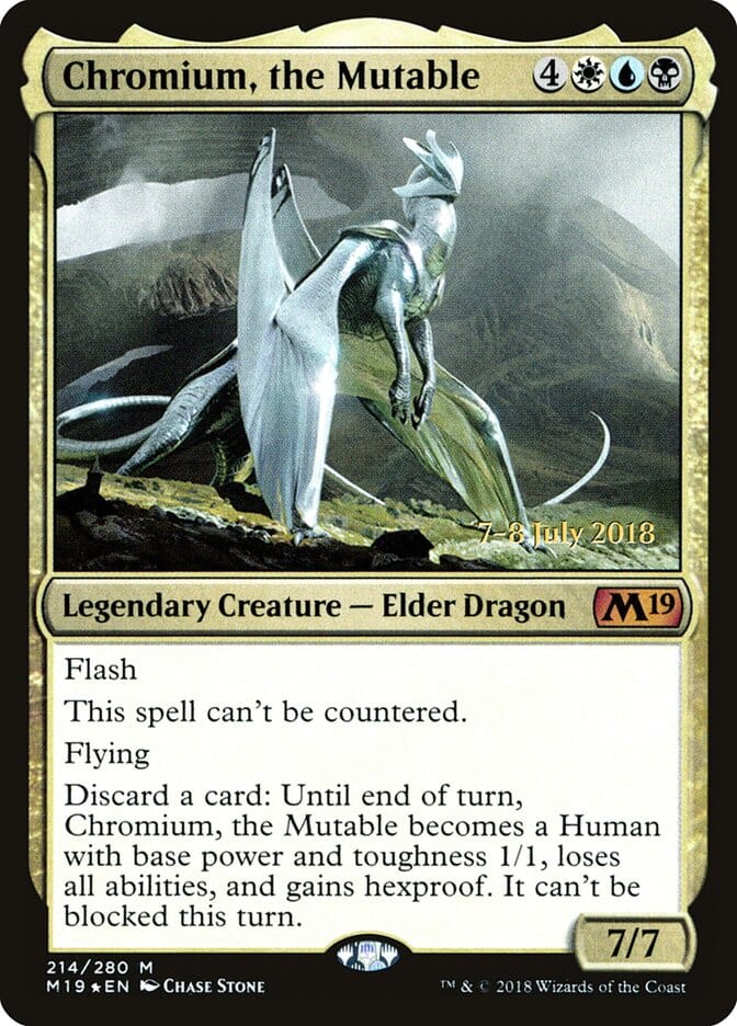 Chromium, the Mutable [Core Set 2019 Prerelease Promos] MTG Single Magic: The Gathering  | Multizone: Comics And Games