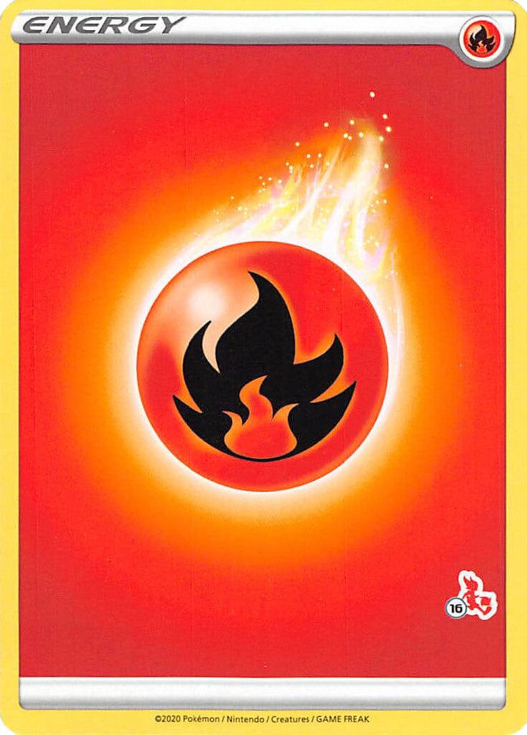 Fire Energy (Cinderace Stamp #16) [Battle Academy 2022] Pokemon Single Pokémon  | Multizone: Comics And Games