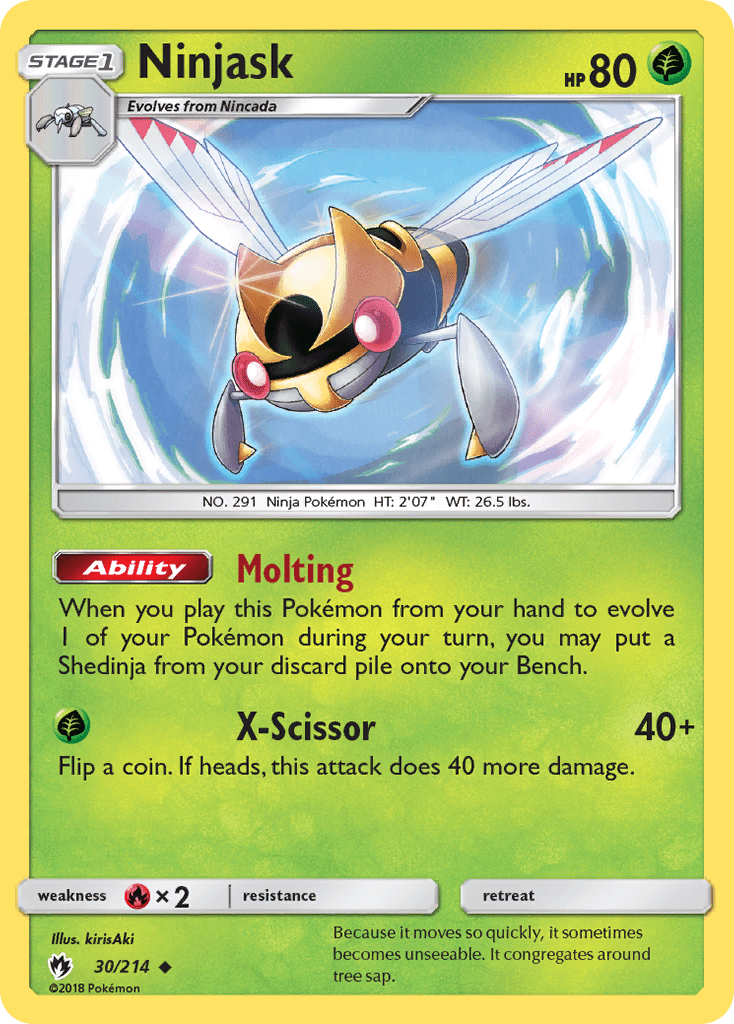 Ninjask (30/214) [Sun & Moon: Lost Thunder] Pokemon Single Pokémon  | Multizone: Comics And Games
