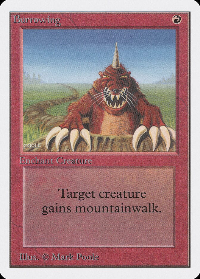 Burrowing [Unlimited Edition] MTG Single Magic: The Gathering  | Multizone: Comics And Games