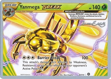 Yanmega BREAK (8/114) (Bebe - Jesper Eriksen) [World Championships 2016] Pokemon Single Pokémon  | Multizone: Comics And Games