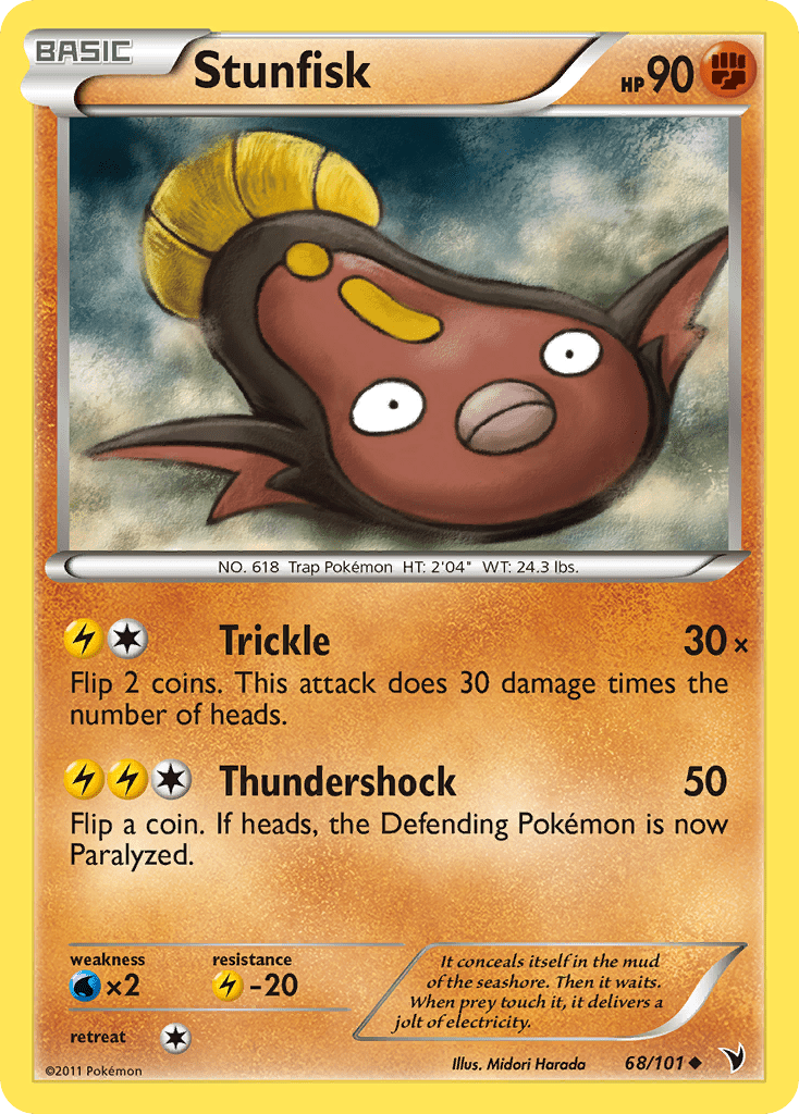 Stunfisk (68/101) [Black & White: Noble Victories] Pokemon Single Pokémon  | Multizone: Comics And Games