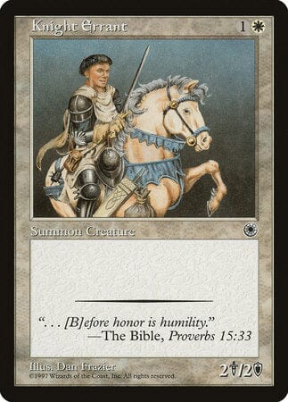 Knight Errant [Portal] MTG Single Magic: The Gathering  | Multizone: Comics And Games
