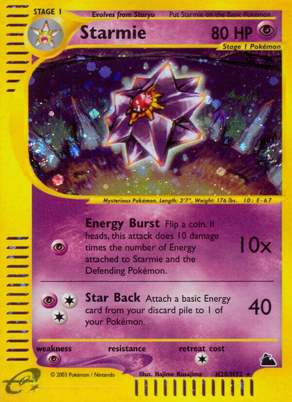 Starmie (H28/H32) [Skyridge] Pokemon Single Pokémon  | Multizone: Comics And Games