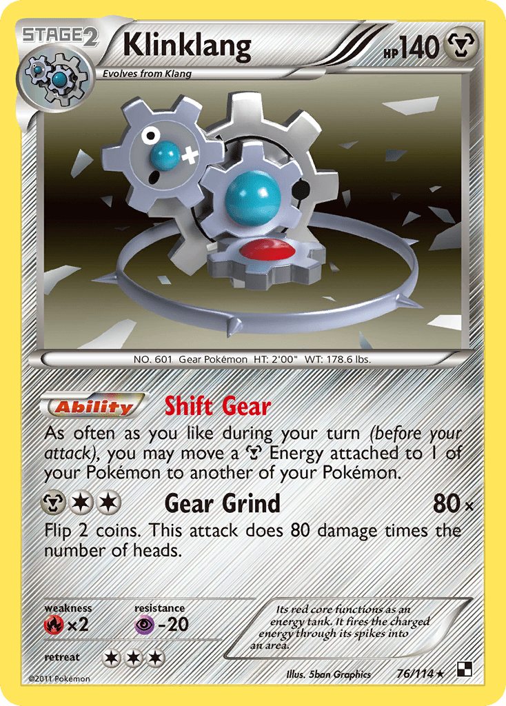 Klinklang (76/114) [Black & White: Base Set] Pokemon Single Pokémon  | Multizone: Comics And Games