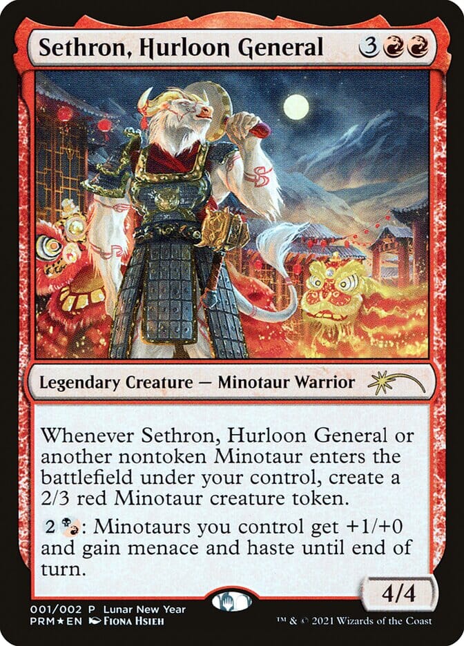 Sethron, Hurloon General [Year of the Ox 2021] MTG Single Magic: The Gathering  | Multizone: Comics And Games