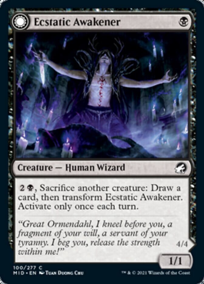 Ecstatic Awakener // Awoken Demon [Innistrad: Midnight Hunt] MTG Single Magic: The Gathering  | Multizone: Comics And Games