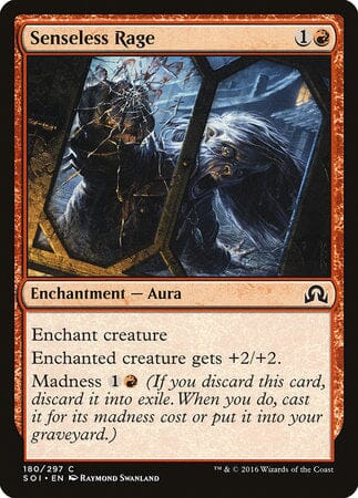 Senseless Rage [Shadows over Innistrad] MTG Single Magic: The Gathering  | Multizone: Comics And Games
