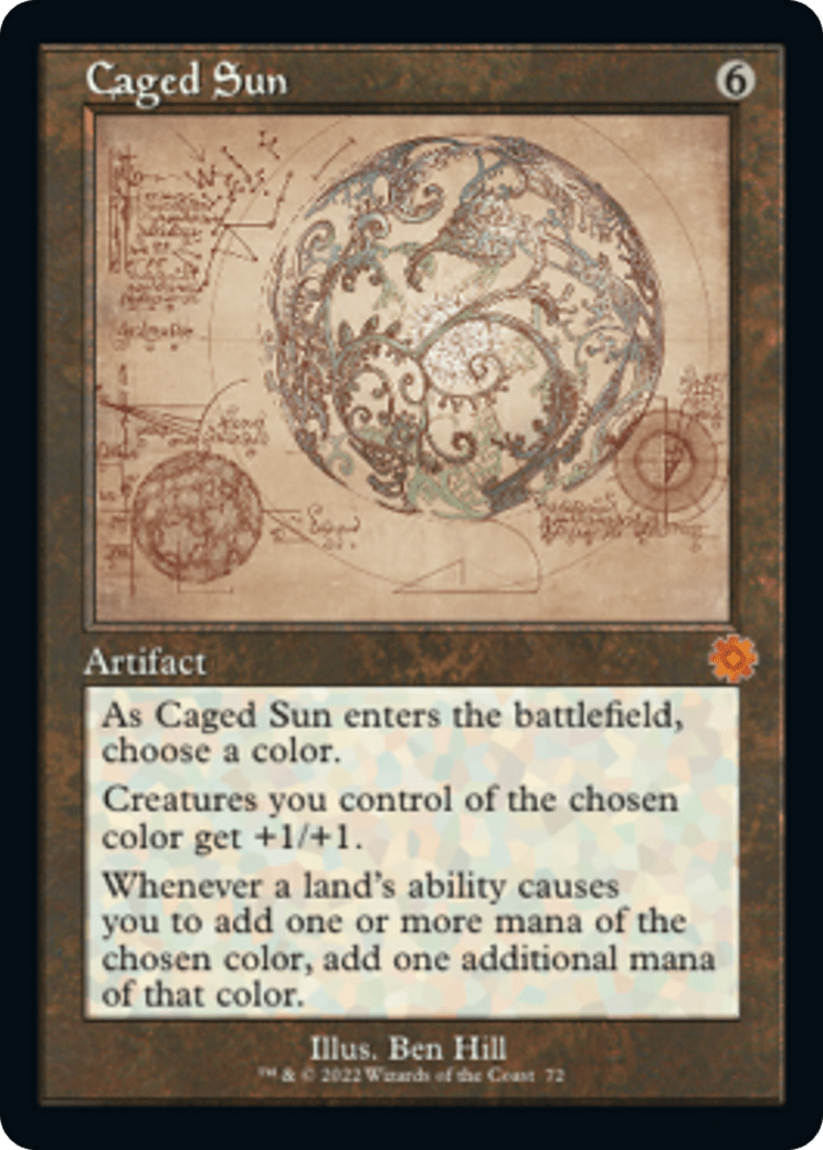 Caged Sun (Retro Schematic) [The Brothers' War Retro Artifacts] MTG Single Magic: The Gathering  | Multizone: Comics And Games