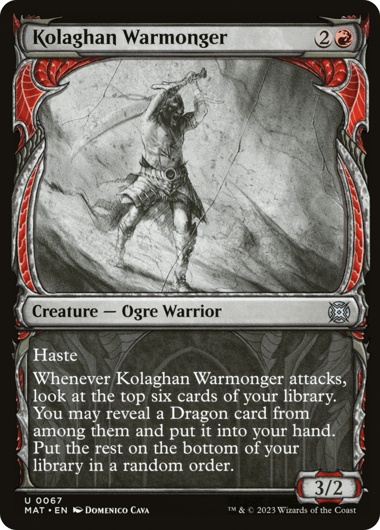 Kolaghan Warmonger (Showcase) [March of the Machine: The Aftermath] MTG Single Magic: The Gathering  | Multizone: Comics And Games