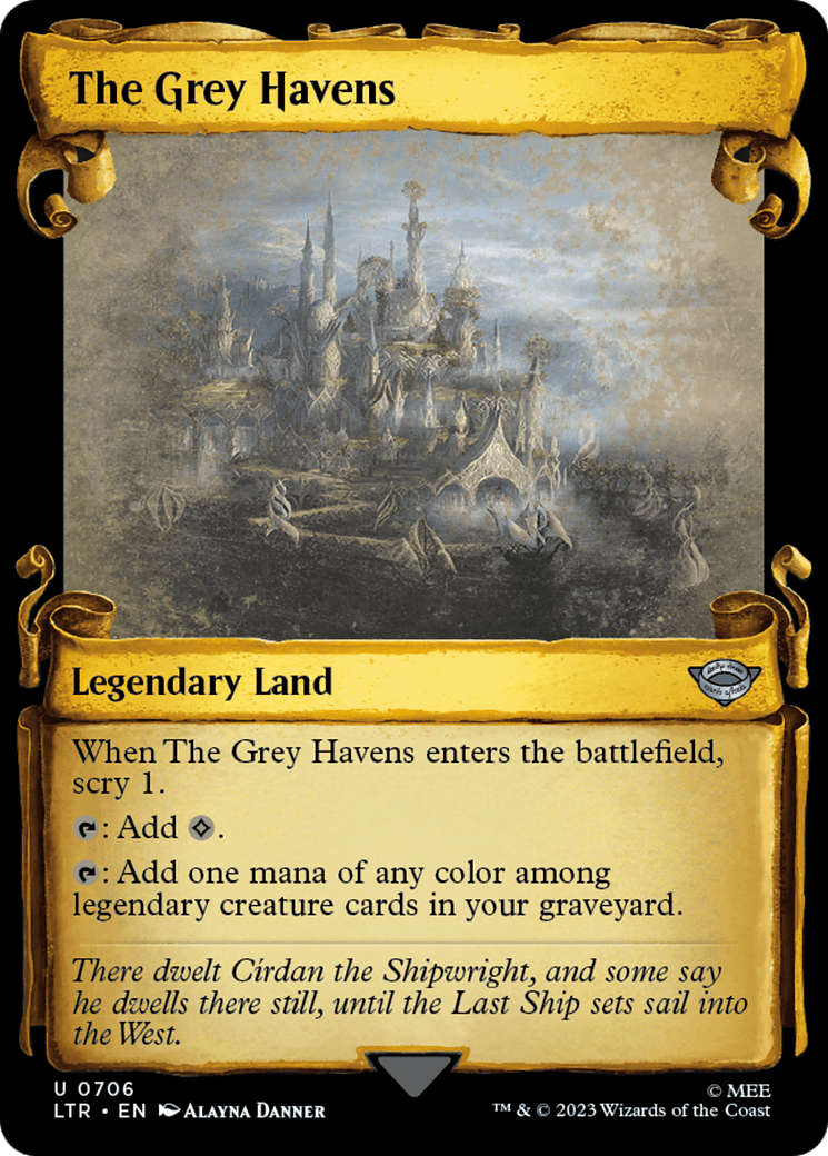 The Grey Havens [The Lord of the Rings: Tales of Middle-Earth Showcase Scrolls] MTG Single Magic: The Gathering  | Multizone: Comics And Games