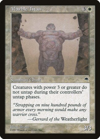 Marble Titan [Tempest] MTG Single Magic: The Gathering  | Multizone: Comics And Games