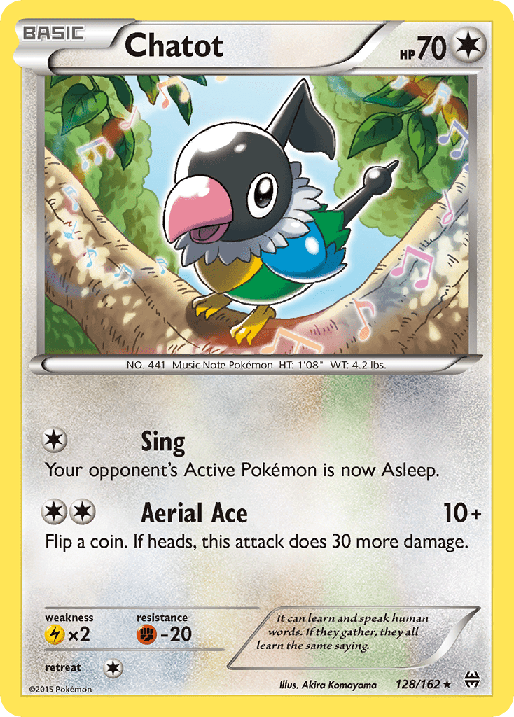 Chatot (128/162) [XY: BREAKthrough] Pokemon Single Pokémon  | Multizone: Comics And Games