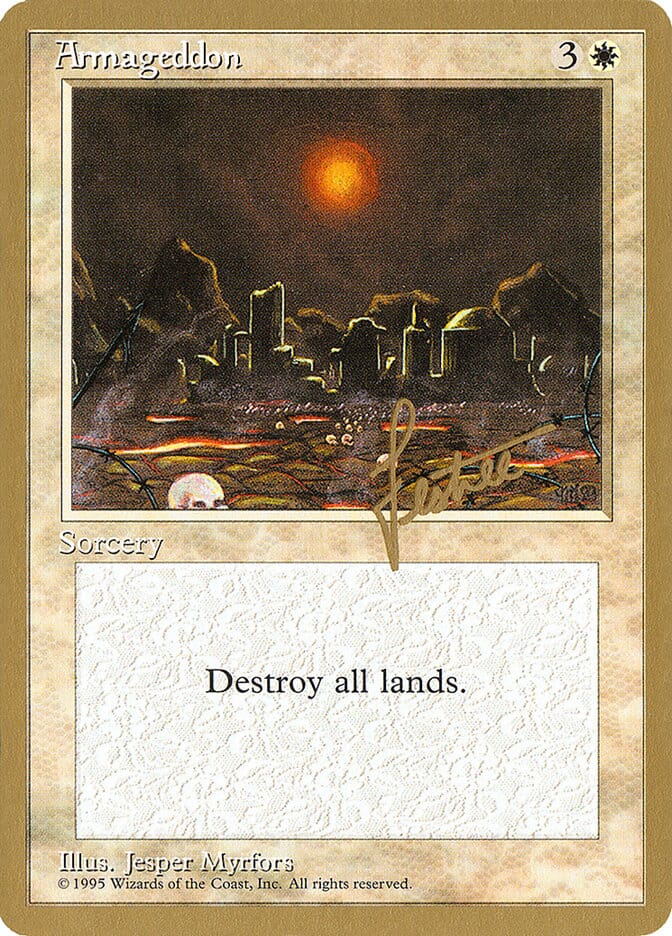 Armageddon (Bertrand Lestree) [Pro Tour Collector Set] MTG Single Magic: The Gathering  | Multizone: Comics And Games