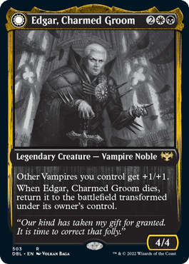 Edgar, Charmed Groom // Edgar Markov's Coffin [Innistrad: Double Feature] MTG Single Magic: The Gathering  | Multizone: Comics And Games