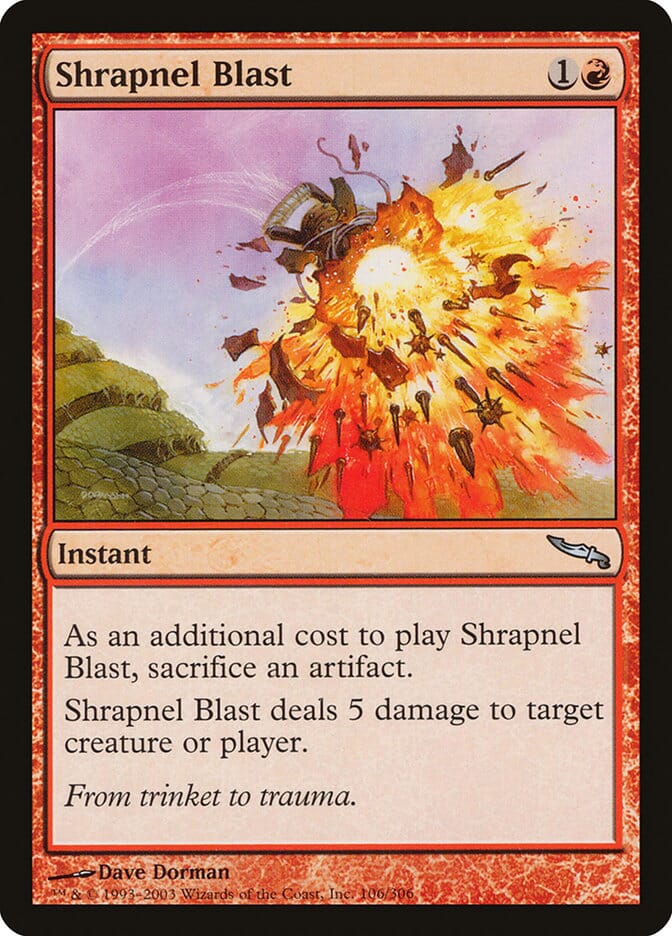 Shrapnel Blast [Mirrodin] MTG Single Magic: The Gathering  | Multizone: Comics And Games