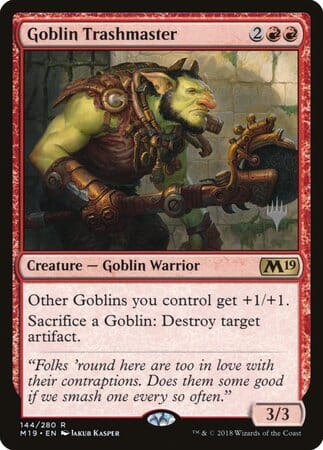 Goblin Trashmaster [Core Set 2019 Promos] MTG Single Magic: The Gathering  | Multizone: Comics And Games