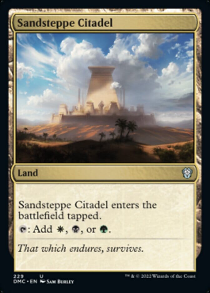 Sandsteppe Citadel [Dominaria United Commander] MTG Single Magic: The Gathering  | Multizone: Comics And Games