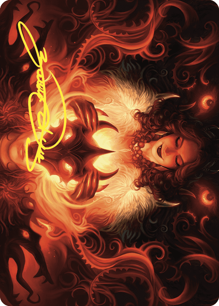 Witch's Mark Art Card (Gold-Stamped Signature) [Wilds of Eldraine Art Series] MTG Single Magic: The Gathering  | Multizone: Comics And Games