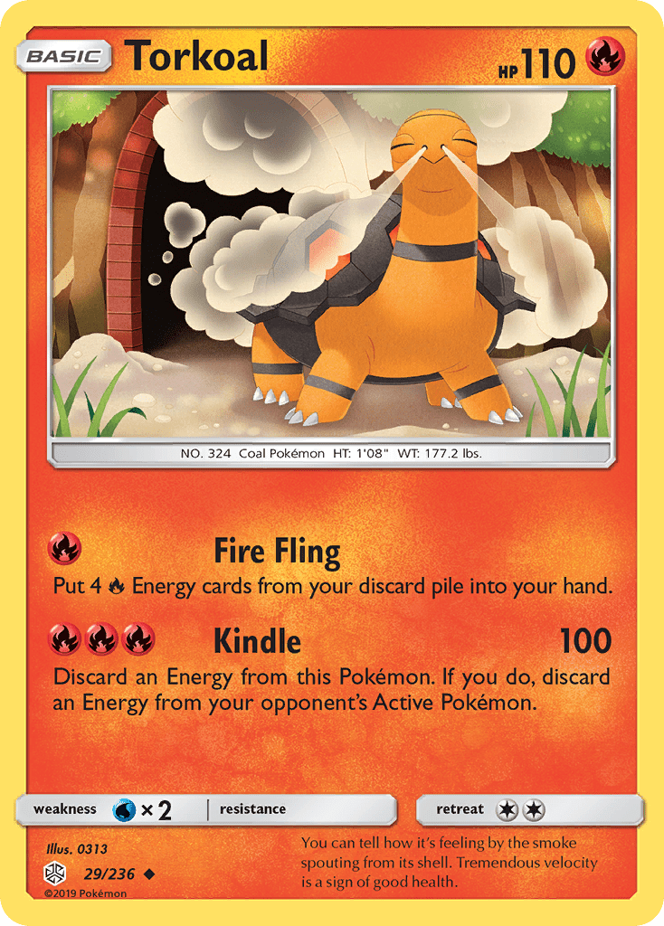 Torkoal (29/236) [Sun & Moon: Cosmic Eclipse] Pokemon Single Pokémon  | Multizone: Comics And Games