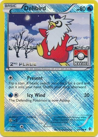 Delibird (38/149) (League Promo 2nd Place) [Black & White: Boundaries Crossed] Pokemon Single Pokémon  | Multizone: Comics And Games