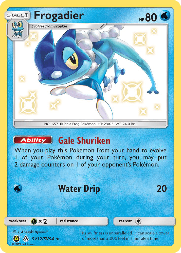 Frogadier (SV12/SV94) [Sun & Moon: Hidden Fates - Shiny Vault] Pokemon Single Pokémon  | Multizone: Comics And Games