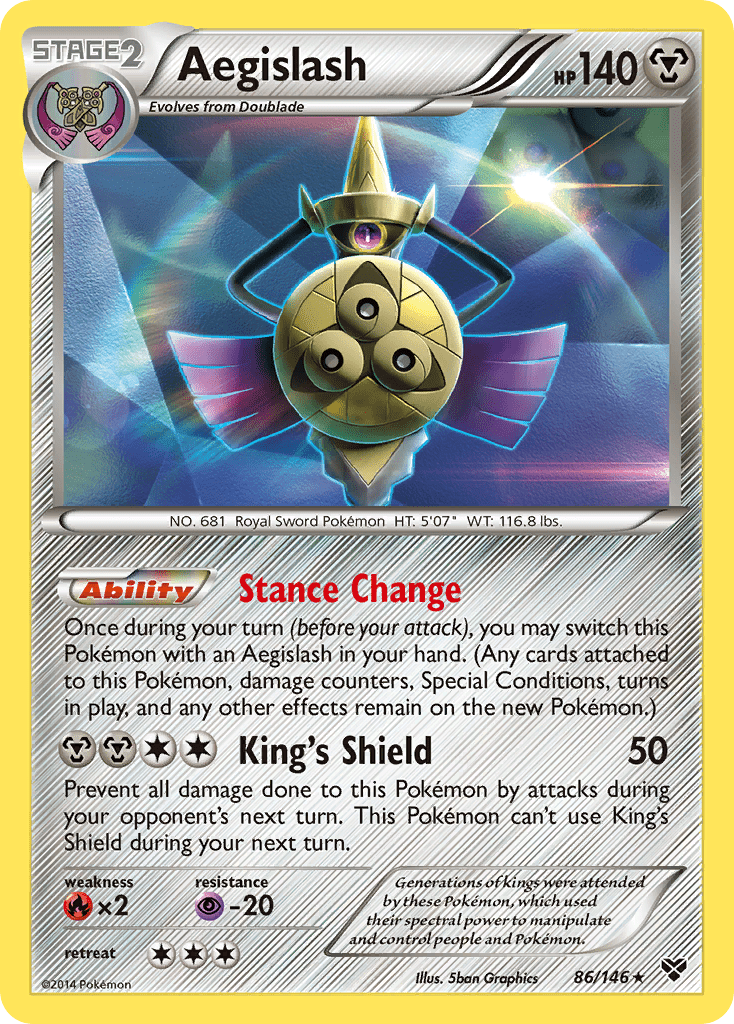 Aegislash (86/146) [XY: Base Set] Pokemon Single Pokémon  | Multizone: Comics And Games