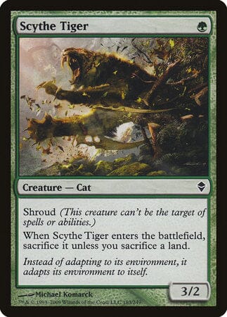 Scythe Tiger [Zendikar] MTG Single Magic: The Gathering  | Multizone: Comics And Games