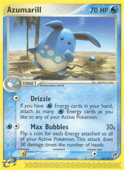 Azumarill (30/100) [EX: Sandstorm] Pokemon Single Pokémon  | Multizone: Comics And Games