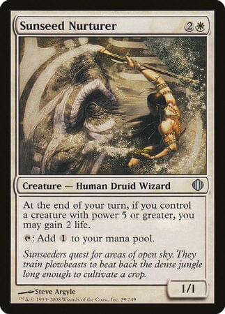 Sunseed Nurturer [Shards of Alara] MTG Single Magic: The Gathering  | Multizone: Comics And Games