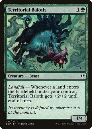 Territorial Baloth [Duel Decks: Zendikar vs. Eldrazi] MTG Single Magic: The Gathering  | Multizone: Comics And Games