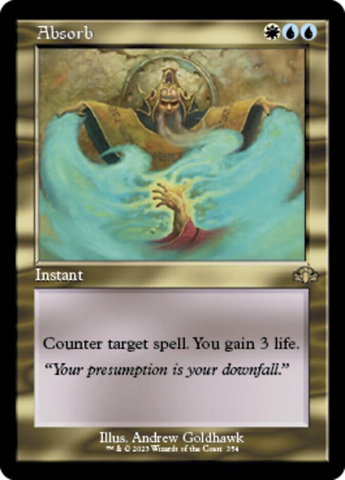 Absorb (Retro) [Dominaria Remastered] MTG Single Magic: The Gathering  | Multizone: Comics And Games