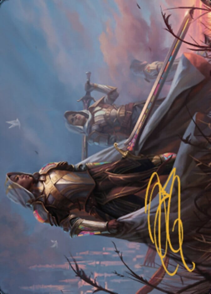 Danitha, Benalia's Hope Art Card (Gold-Stamped Signature) [Dominaria United Art Series] MTG Single Magic: The Gathering  | Multizone: Comics And Games