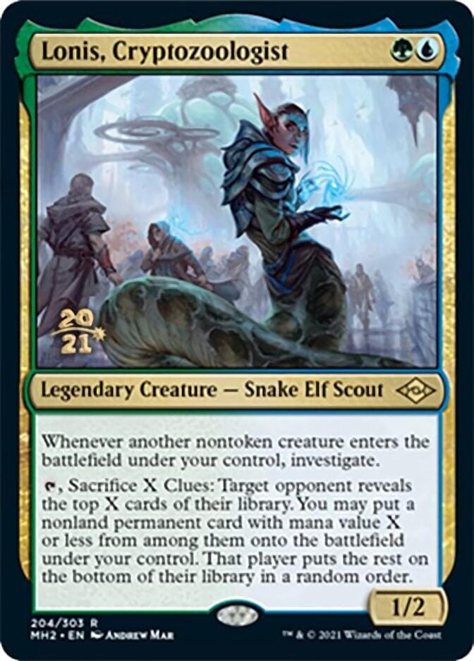 Lonis, Cryptozoologist [Modern Horizons 2 Prerelease Promos] MTG Single Magic: The Gathering  | Multizone: Comics And Games